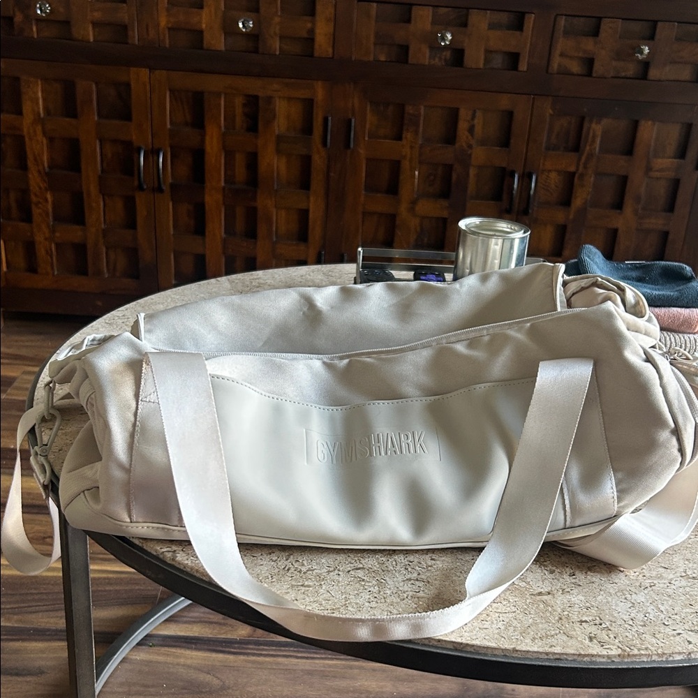 Gymshark Cream Duffel Bag